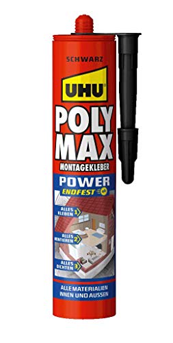 Uhu, Colla Sigillante Universale Poly Max Express 425 G, Nero, 47200