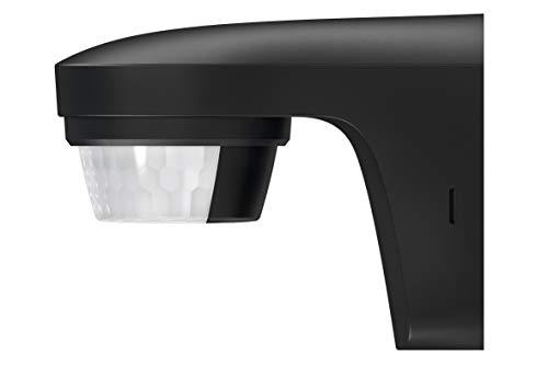 Theben Theluxa S180 Bk Rilevatore Di Movimento Pir A 180° Per Esterni, Con Grado Di Protezione Ip55, Nero 1010506