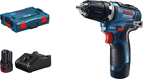 Bosch Professional 12V System Avvitatore A Batteria Gsr 12V-35 (Incl. 2 Batterie Da 3,0 Ah, 12 Volt, Coppia Max. Materiale Duro/Morbido: 35/20 Nm, In 
