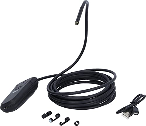 Ks Tools 550.7560 Kit Videoscopio Wi-Fi Con Ø 5,5 Mm 0° Hd Sonda Telecamera Frontale, 5 Pz