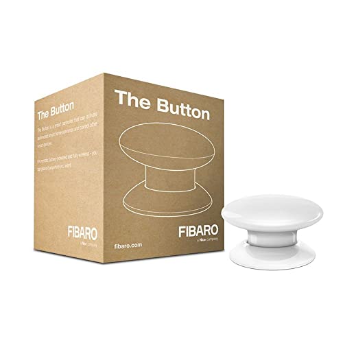 Fibaro Fgpb-101-1 Il Tasto, Z-Wave Controller Di Scena, 0 W, 3.6 V, Bianco