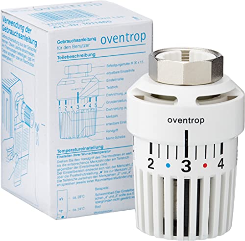 Oventrop Termostato Uni Lh M30 X 1,5 Con Impostazione Zero 7-28°C, La Confezione Può Variare