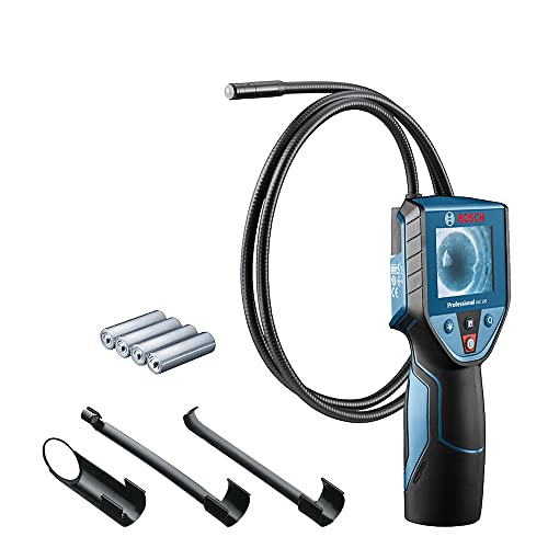Bosch Professional Telecamera Di Ispezione Gic 120 (Lunghezza Del Cavo: 120 Cm, Schermo: 2,7’’, 4X Batterie Aa, In Confezione Di Cartone)