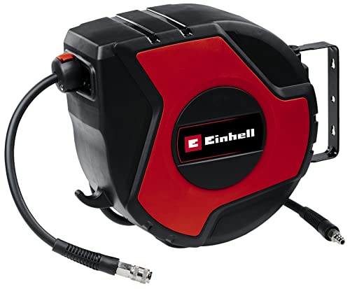 Einhell Avvolgitubo Ad Aria Compressa Tc-Ph 150 (Lunghezza Tubo: 15 M + 1,5 M Di Tubo Di Collegamento, Diametro Interno Del Tubo: 9 Mm, Pressione D'Es