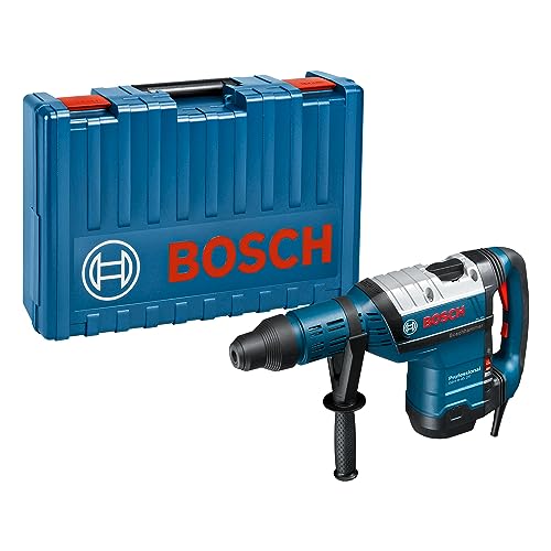 Bosch Professional Martello Perforatore Gbh 8-45 Dv (Motore Da 1.500 Watt, Potenza Colpo Max.: 12,5 J, Sds Max. Incl. Tubetto Grasso,Impugn.Suppl., Va