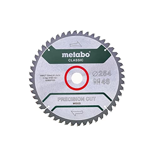 Metabo 628061000 Lama Per Sega Circolare Hw/Ct 254X30, 48 Wz 5, Verde