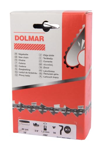 Dolmar 511492756 - Cadena 40 Cm (16") 3/8" - 0.50 91Vg 56 Eslabones Para Sierra De Cadena Uc3530A