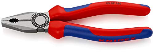 Knipex Pinza Universale Bonderizzata Nera, Rivestiti In Materiale Bicomponente 180 Mm 03 02 180