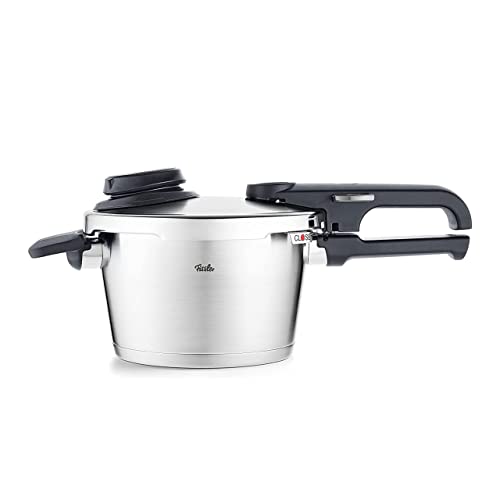 Fissler Vitavit Premium Pentola A Pressione In Acciaio Inox 2.5 L, 18 Cm, 4 Livelli Di Cottura, Incluso Inserto, Adatta A Fornelli A Induzione