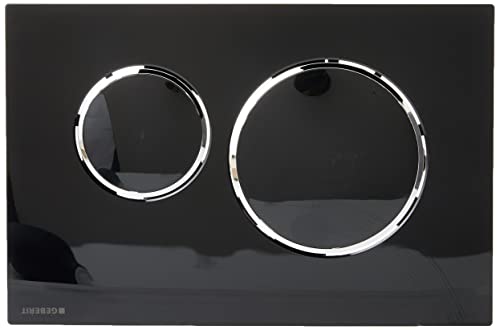 Geberit 115.882.Km.1 Placca Di Comando, Nero/Cromo Lucido