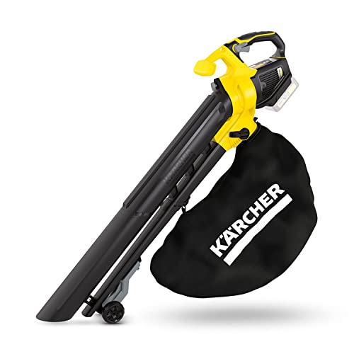 Kärcher Soffiatore E Aspiratore Foglie A Batteria 18 V Blv 18-200 Battery, Funzione Pacciamatura, Velocità Aria 200 Km/H, Sacco 45 L, Peso 3,5 Kg, Uti