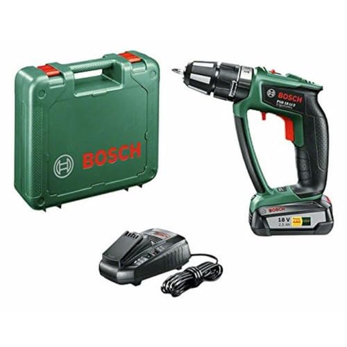 Bosch Home And Garden Psb 18 Li-2 Ergonomic Trapano Avvitatore-Battente Con Batteria Al Litio