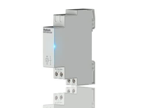 Theben 3120130 Okto Es12-230 - Interruttore A Sbalzo Di Corrente, Relè Di Corrente I 230 V, Elettronico, Guida Din I 1 Chiusura, Led Fino A 600 W, Con