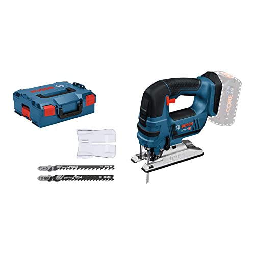 Bosch Professional 18V System Seghetto Alternativo A Batteria Gst 18 V-Li S (A Stilo,Prof.Taglio In Legno/Allum./Metallo: 120/20/8 Mm, 3 Lame, Prot.An