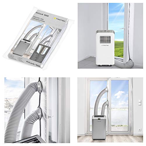 Trotec Impermeabilización De Ventanas Del Suelo Al Techo Y Puertas Airlock 1000, Resistente Al Agua Y Lavable, Funcional, Ahorro En Consumo De Energía