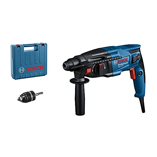 Bosch Professional 06112A6001 Gbh 2-21, Blu, Accessori Standard Piu' Mandrino Autoserrante