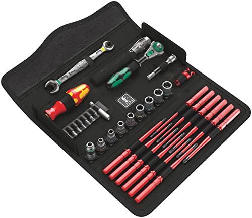 Wera 05135926001 Kraftform Kompakt W 1 Manutenzione, Assortimento Utensili Isolati, 35 Pezzi