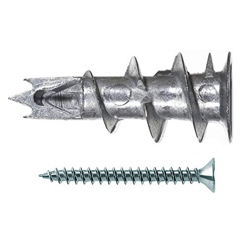 Fischer 40432 Tassello Metallico Gkm 12 Autoforante Per Cartongesso, (100 Pz), Vite 4.5 X 35 Mm