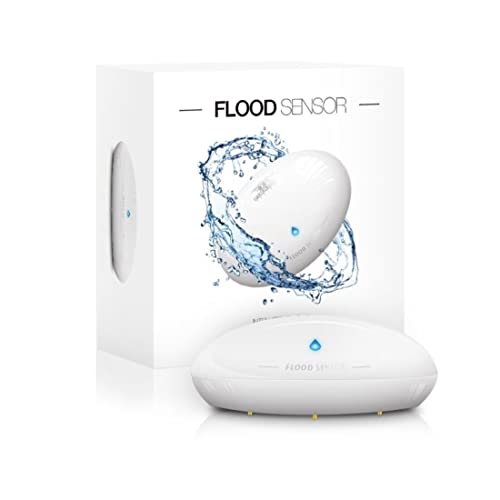 Fibaro Flood Z-Wave Plus Water Leak, Sensore Di Allagamento, 3 V, Bianco