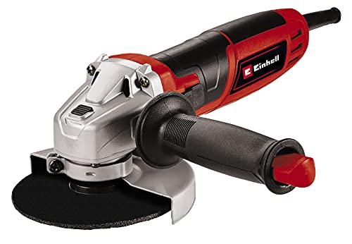 Einhell Tc-Ag 115/750 Smerigliatrice Angolare (Tensione 230 V, Potenza 750 W, Giri Min. 11000, Diam. Max Disco 115 Mm, Inc. Impugnatura Aggiuntiva Con