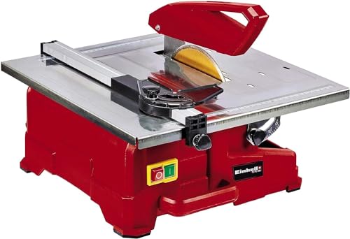 Einhell Tagliapiastrelle Tc-Tc 800 (800 W, 2.950 Min-1, Banco In Acciaio Inossidabile Inclinabile Dotato Di Una Scala Graduata, Guida Parallela Con Sc