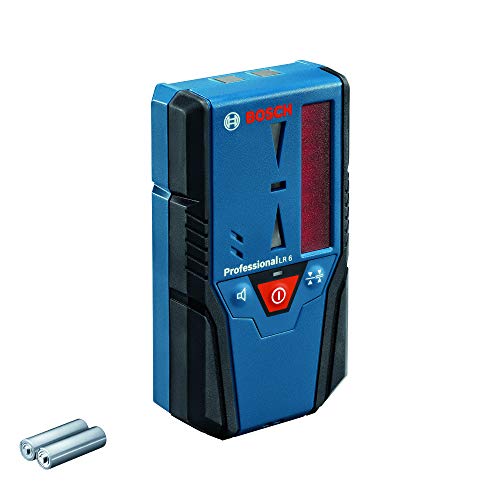 Bosch Professional Ricevitore Laser Lr 6 (Raggio Rosso, 2 Batterie Da 1,5 V Aaa, Portata: 5 - 50 M)