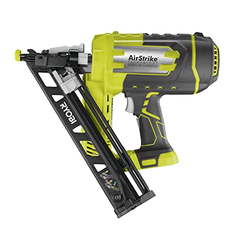 Ryobi R15Gn18-0, Groppinatrice Angolata 18V 15Ga, Batteria 18V One+ Non Inclusa, Compatibile Con Groppini Angolati 15Ga Da 24 A 64Mm, Con Pulsante Led