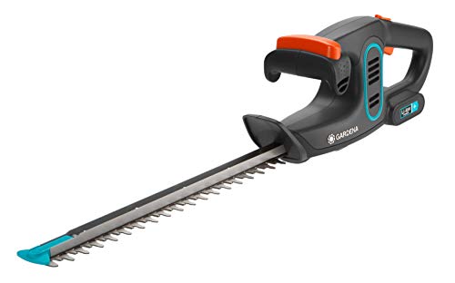 Gardena Tagliasiepi A Batteria Easycut Li: Forbici Per Arbusti Con Potente Batteria Ricaricabile, Impugnatura Ergotec E Protezione Antiurto (9836-20)