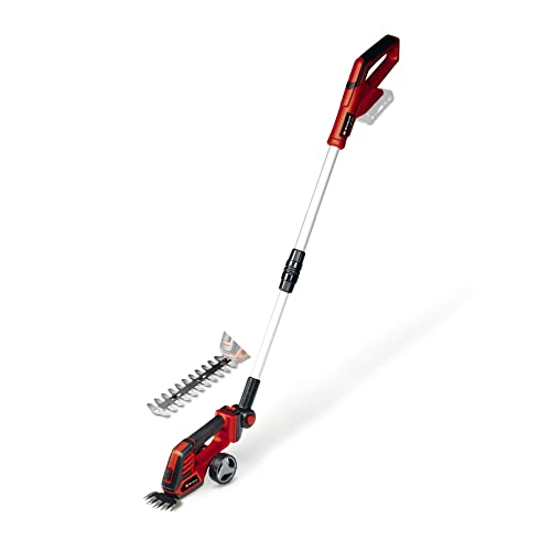Einhell Ge-Cg 18/100 Li T-Solo Forbici Tagliasiepi A Batteria Power X-Change (18V,Lama 100 Mm, Tagliasiepi 200 Mm, Passo Denti 8 Mm, Incl. Manico Tele