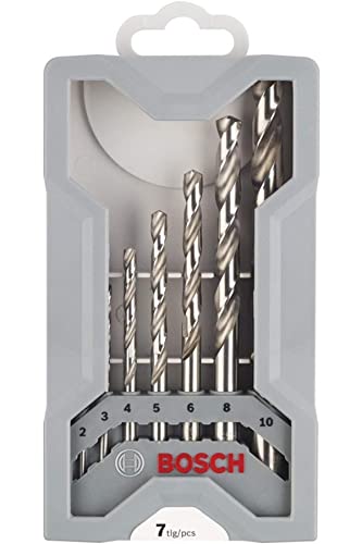 Bosch Professional Set Da 7 Pezzi Di Punte Per Metallo Mini X-Line (Metallo, Hss-G, Rettificate, Accessorio Per Trapano Avvitatore)