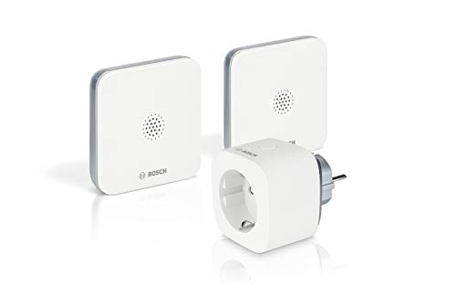 Bosch Smart Home 8750001345 Pacchetto Sicurezza Rilevatore Perdite D'Acqua Funzione (Selezione Rapida Della Chiamata D'Emergenza Nell'App, Antiscivolo