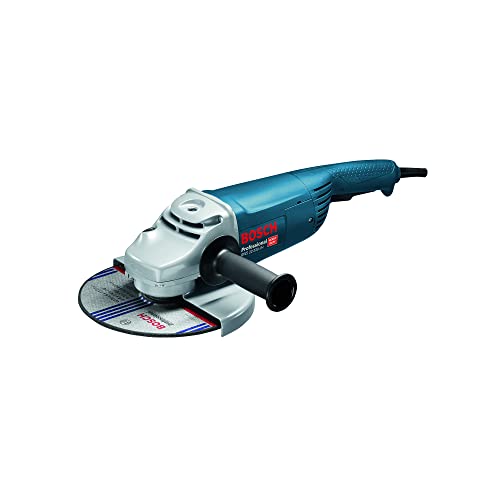 Bosch Professional Smerigliatrice Angolare Gws 22-230 Jh (Ø Disco: 230 Mm, Motore Da 2.200 Watt, Incl. Impugnatura Supplementare, Cuffia Di Protezione