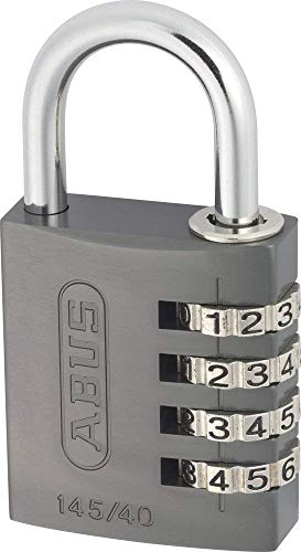 Abus 488061-145/40_Titanio Candado Aluminio Combinacion 40 Mm 4 Dígitos Titanio