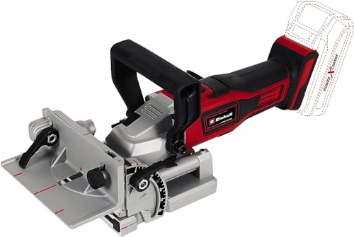 Einhell Fresatrice Orizzontale A Batteria Te-Bj 18 Li-Solo Power X-Change (18 V, Ioni Di Litio, Regolaz. Continua Inclinazione/Altezza, Regolaz. Profo