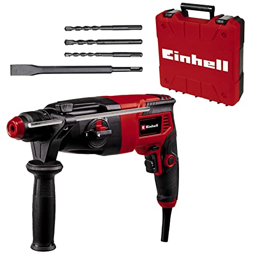 Einhell Tassellatore Tc-Rh 620 4F Kit (620 W, Percussione Pneumatica, Forza Di Percussione 2,2 J, Tassellatura, Foratura, Scalpellatura Con E Senza Fi