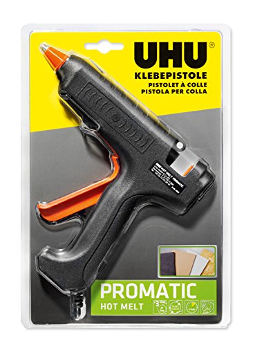 Uhu 48380 - Pistola Di Colla A Caldo Sciogliere Promatic, Tra Cui 3 Cartucce