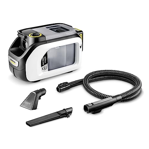 Se 3-18 Compact White Kärcher Lavamoquette, Pulitore Spruzzo-Estrazione A Batteria Per Tessuti, Tappezzerie E Imbottiti, Doppio Serbatoio 1,6 Litri + 