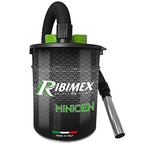 Ribimex - Aspiracenere Elettrico Minicen, Filtro Hepa, 10 L, 800 W - Prcen011