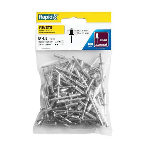 Rapid 5000381 Rivetti Standard Ø4,8X14 Mm, Acciaio