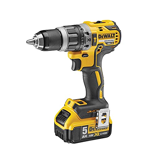 Dewalt Trapani Avvitatori - 2 Velocita’ 18V Motore Brushless Mandrino Autoserrante In Metallo 1.5-13Mm, Dcd796P2-Qw