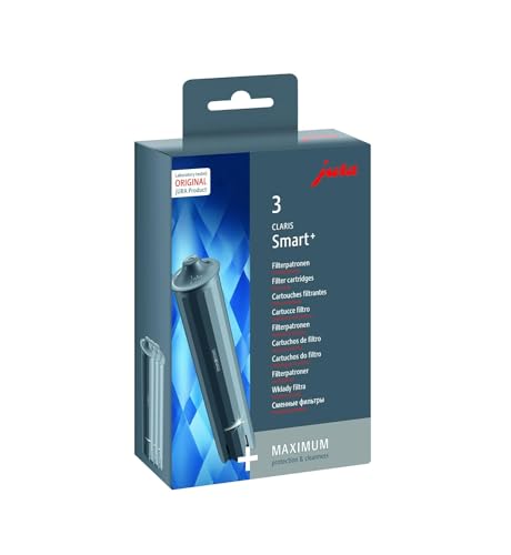 Jura Claris Smart+ 24233 - Set Di 3 Cartucce Filtranti, In Plastica, Colore: Nero