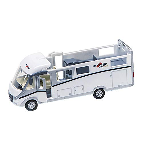 Camper Giocattolo Globe Carthago, 16 Cm, Con Luce, Motore, Illuminazione Interna E Tetto Rimovibile, Incluse Batterie - 510008, Unisex