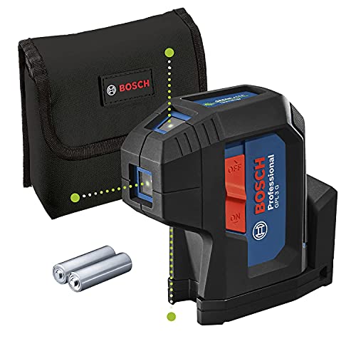 Bosch Professional Livella Laser A 3 Punti Gpl 3 G (Laser Verde, Raggio D'Azione: Fino A 30 M, Sacchetto)