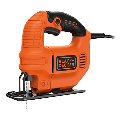Black+Decker Ks501-Qs Seghetto Alternativo Compatto In Cartone + 1 Lama, 400 W, Arancione/Nero, 19 X 7.8 X 29.2 Cm, 1.65 Kg