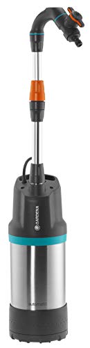 Gardena Pompa Per Cisterna 4700/2 Inox Automatic: Pompa Sommersa A Pressione Con Filtro Integrato, Portata 4700 L/H, Valvola Di Regolazione Per L’Impo
