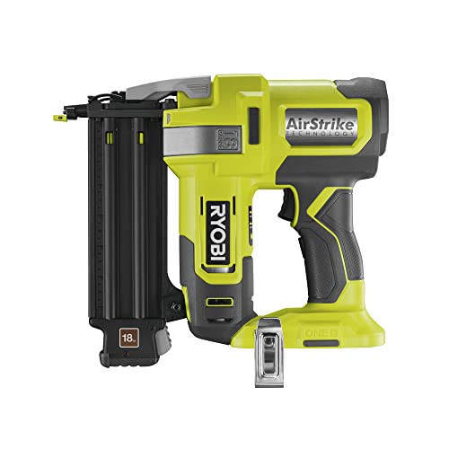 Ryobi R18N18G-0 Groppinatrice 18V One+, Tecnologia Airstrike, Con Due Modalità D'Uso, Include Una Leva Di Rilascio Per Groppini Inceppati, Groppini 18