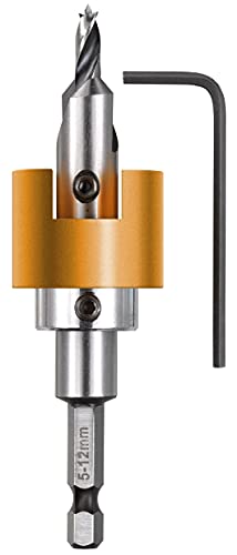 Kwb Drill Hardwood Hss-M2 Con Fermata Di Profondità E Svasatura, Ø 4 Mm