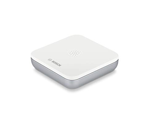 Bosch Smart Home 8750001291 Rilevatore Perdite D'Acqua Funzione (Selezione Rapida Della Chiamata D'Emergenza Nell'App, Antiscivolo, Sottile E Compatto