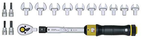 Proxxon 23341 - Chiave Dinamometrica Microclick Mc 60 Multi (12-60 Nm, Chiave A Forchetta, Testa A Cricchetto 3/8", Inserti Per Cacciavite Inclusi