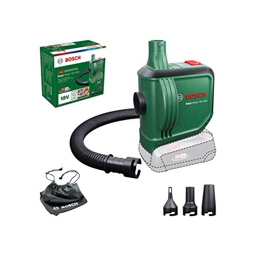 Bosch Home And Garden Compressore Per Materassini Easyinflate 18V-500 (Senza Batteria, 18 Volt System; Gonfia/Sgonfia Letti Gonfiabili, Piscine Bambin